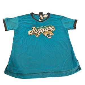 Jacksonville Jaguars Jersey Teal Football NFL T Shirt Youth M NWT